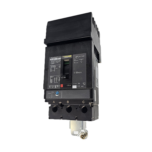 Square D JLA36175 Circuit Breaker 3-Pole, 175 Amp, 600V AC, PowerPact JL Frame