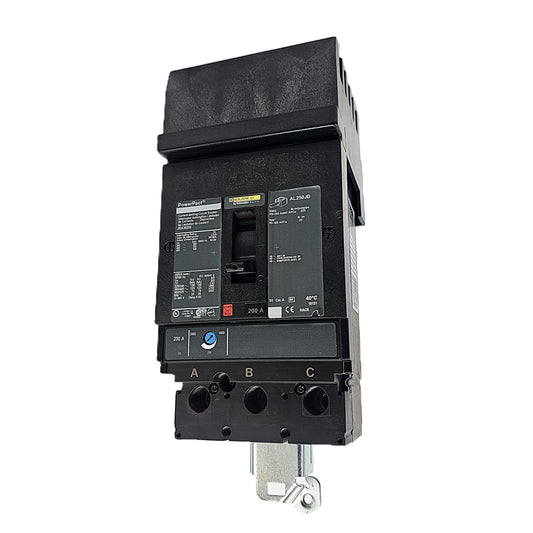 Square D JRA36200 Circuit Breaker 3-Pole, 200 Amp, 600V AC, PowerPact JL Frame