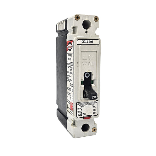Horizon / Federal Pioneer CE1020E Circuit Breaker 1-Pole, 20 Amp, 277/347V AC, 125V DC, Bolt-On, CE Frame