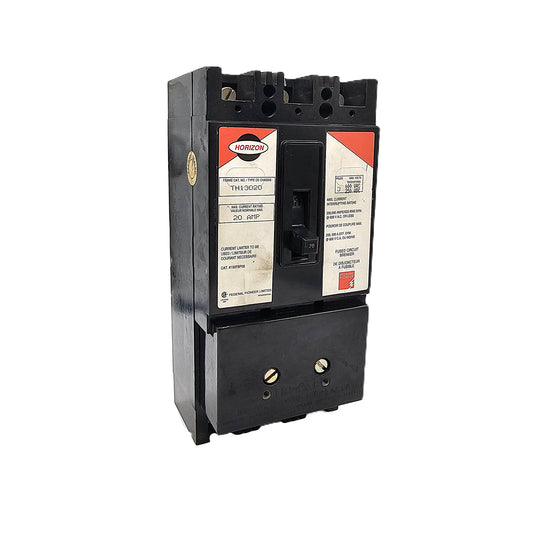 Horizon TH13020 Circuit Breaker 3-Pole, 20 Amp, 600V AC, Fused with Current Limiters