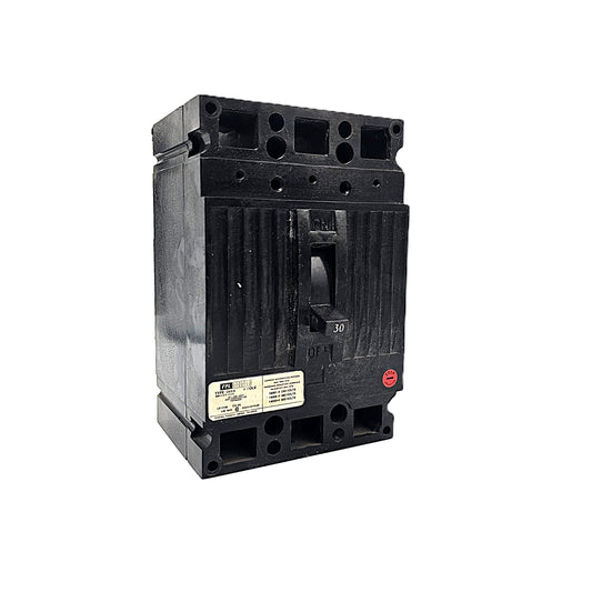 Federal Pioneer CED136030 Circuit Breaker 3-Pole, 30 Amp, 600V AC, Thermal Magnetic, Bolt-On