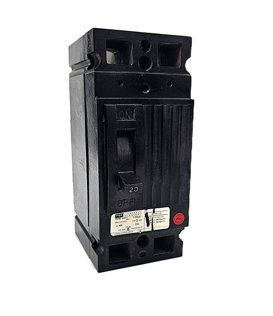Federal Pioneer CED126020 Circuit Breaker 2-Pole, 20 Amp, 600V AC, Thermal Magnetic, Bolt-On