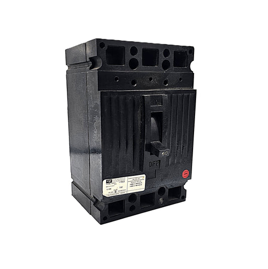 Federal Pioneer CED132060 Circuit Breaker 3-Pole, 60 Amp, 240V AC, Thermal Magnetic, Bolt-On