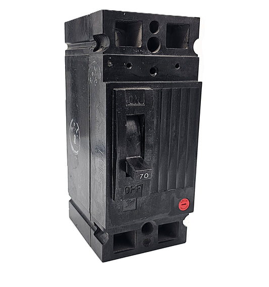 Federal Pioneer CED126070 Circuit Breaker  2-Pole, 70 Amp, 600V AC, Thermal Magnetic, Bolt-On