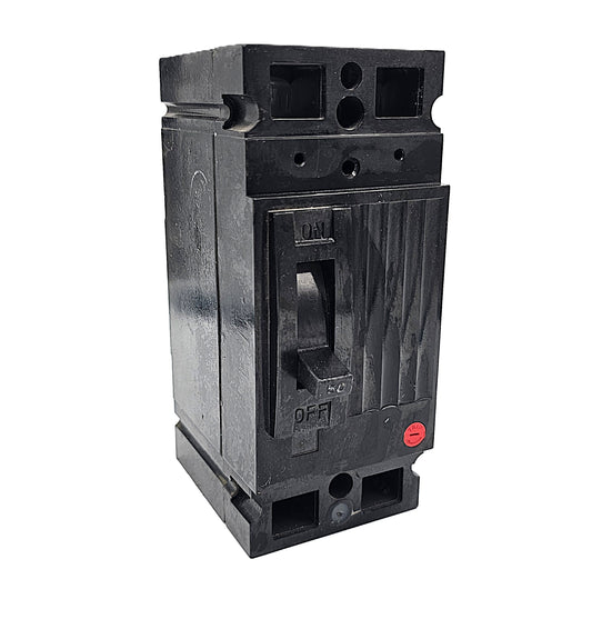 Federal Pioneer CED126050 Circuit Breaker 2-Pole, 50 Amp, 600V AC, Thermal Magnetic, Bolt-On