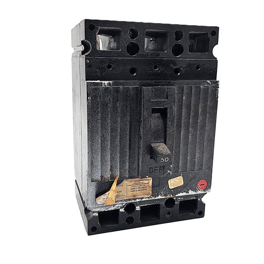 Federal Pioneer CED136050 Circuit Breaker 3-Pole, 50 Amp, 600V AC, Thermal Magnetic, Bolt-On
