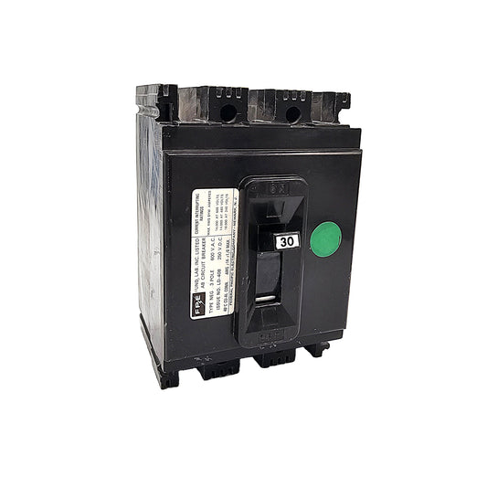 Federal Pioneer NEG631030 Circuit Breaker 3-Pole, 30 Amp, 600V AC, Bolt-On, Thermal Magnetic