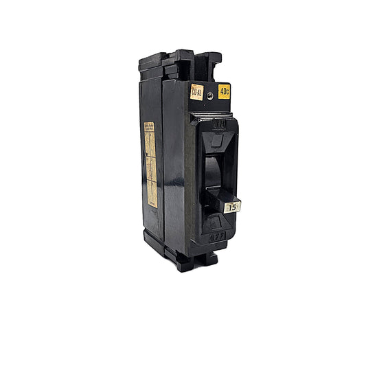 Federal Pioneer NEG311015 Circuit Breaker 1-Pole, 15 Amp, 120/240V AC, Bolt-On, Thermal Magnetic