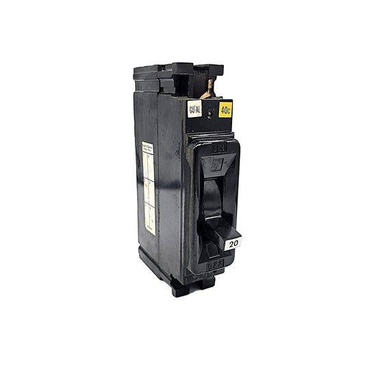 Federal Pioneer NEG311020 Circuit Breaker 1-Pole, 20 Amp, 120/240V AC, Bolt-On, Thermal Magnetic