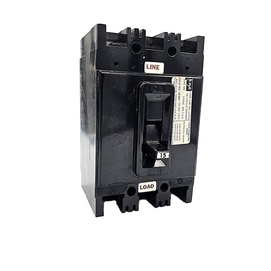 Federal Pioneer NEF631015 Circuit Breaker 3-Pole, 15 Amp, 600V AC, Bolt-On, Thermal Magnetic