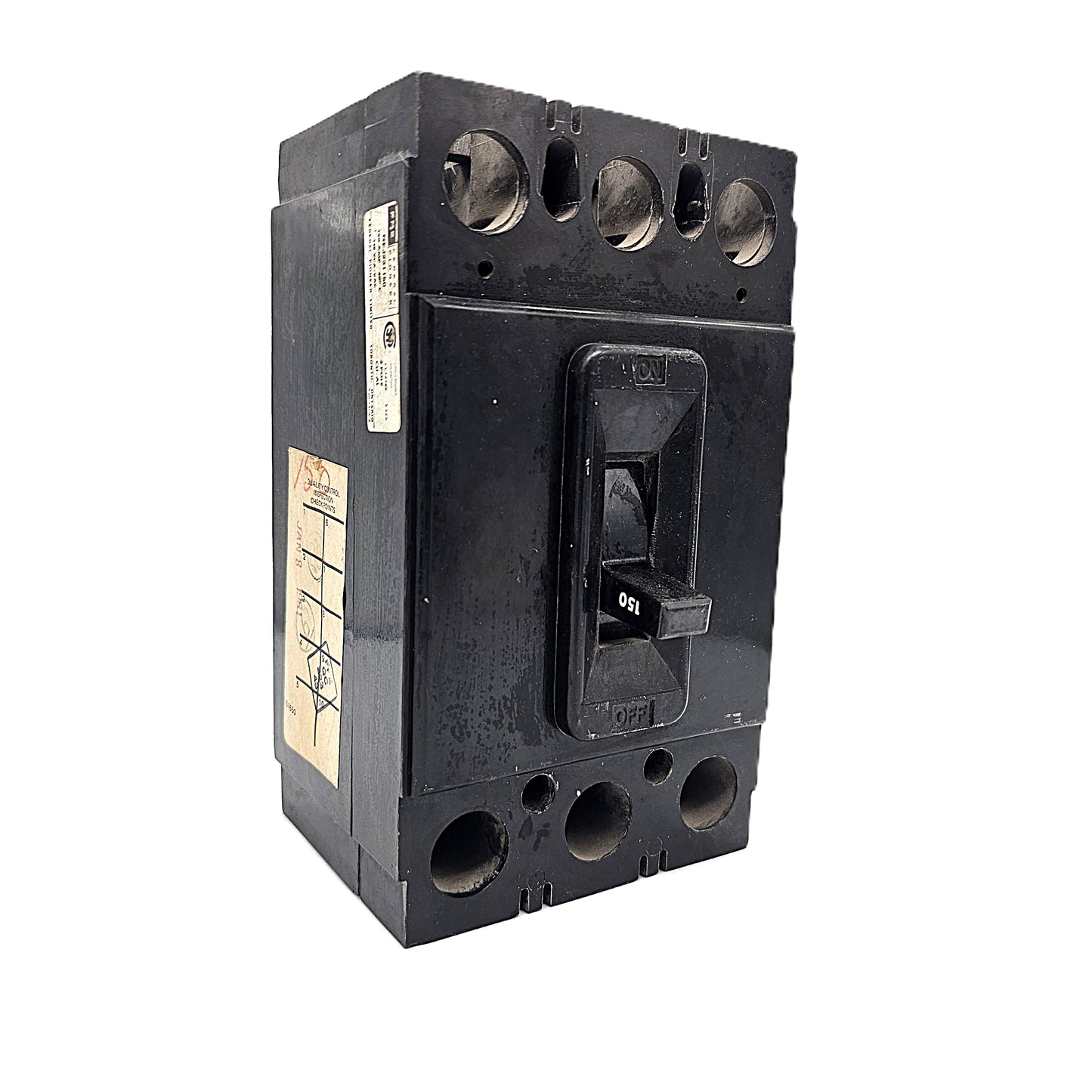 USED Federal Pioneer (FPE) NEJ2332150 150 Amp Circuit Breaker 3-Pole, 150 Amp, 600V AC, Bolt-On, Thermal Magnetic, Industrial Frame