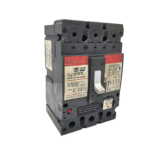 General Electric Spectra RMS SELA36AT0030 Circuit Breaker 3-Pole, 60 Amp, 600V AC, Current Limiting, SELA Frame