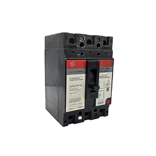 General Electric TEL136060 Current Limiting Circuit Breaker 3-Pole, 60 Amp, 600V AC, TEL Frame – Spectra RMS