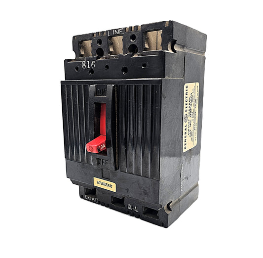 General Electric THEF136070 Hi-Break Circuit Breaker 3-Pole, 70 Amp, 600V AC, Bolt-On, Hi-Break Frame