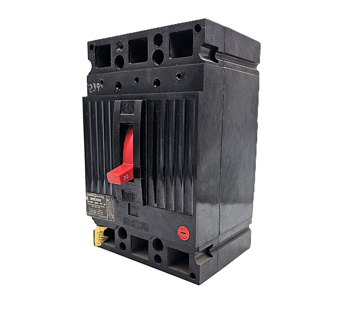 General Electric THED126030 Hi-Break Circuit Breaker 3-Pole, 30 Amp, 600V AC, Bolt-On, Hi-Break Frame