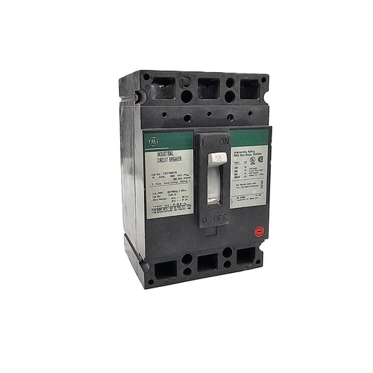 General Electric TED136015 Circuit Breaker 3-Pole, 15 Amp, 600V AC, Bolt-On, TED Frame