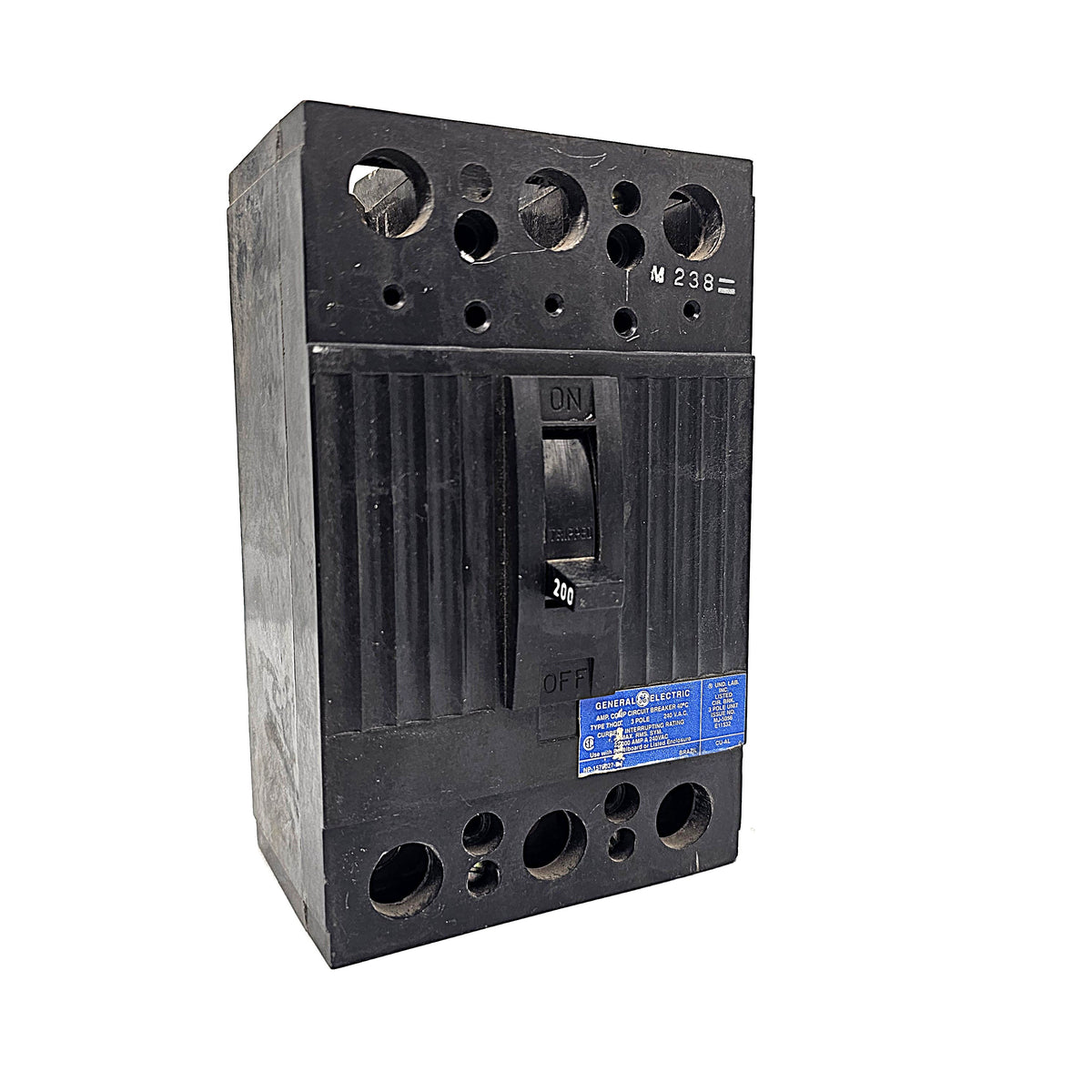 General Electric TQD23200 Circuit Breaker 3-Pole, 200 Amp, 240V AC, TQD Frame, Bolt-On