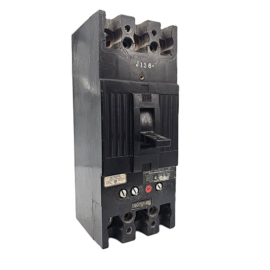 General Electric TFJ236150 Circuit Breaker 3-Pole, 150 Amp, 600V AC, TFJ Frame