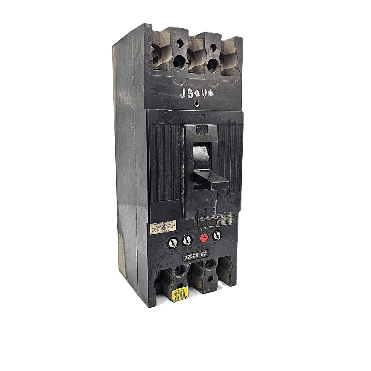 General Electric TFJ236225 Circuit Breaker 3-Pole, 225 Amp, 600V AC, TFJ Frame
