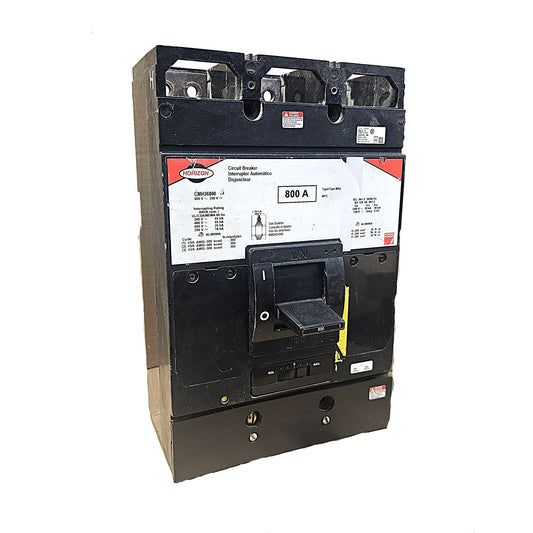 Horizon CMH36800 Circuit Breaker 3-Pole, 800 Amp, 600V AC, Bolt-On, MAL Frame