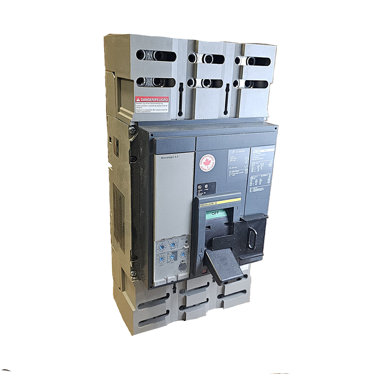 Schneider Electric Masterpact PKF36120CU44A  Circuit Breaker 3-Pole, 1200 Amp, 600V AC, Draw-Out, Electronic Trip PK1200 Frame
