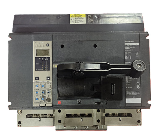 Schneider Electric PowerPact RKA36100U44A Circuit Breaker 3-Pole, 1000 Amp, 600V AC, Bolt-On, RK1000 Frame