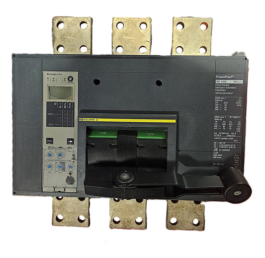 Schneider Electric PowerPact RKF361200U43AYP Circuit Breaker 3-Pole, 1200 Amp, 600V AC, Bolt-On, RK1200 Frame