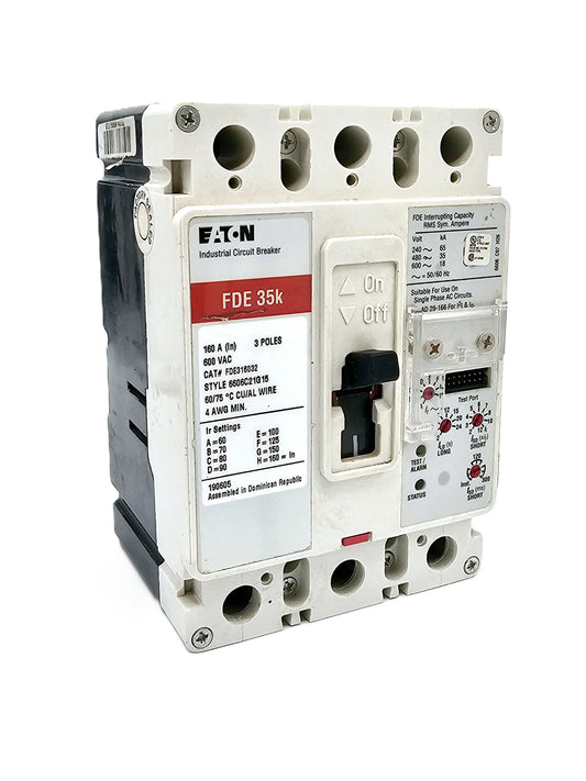 Eaton FDE316032 Industrial Circuit Breaker 160Amps 3-Pole Bolt-On