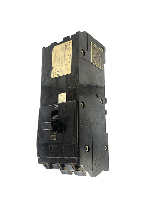 Square D Q1B3100 Circuit Breaker 3-Pole, 100 Amp, 240V AC, Thermal Magnetic, Q1 Frame