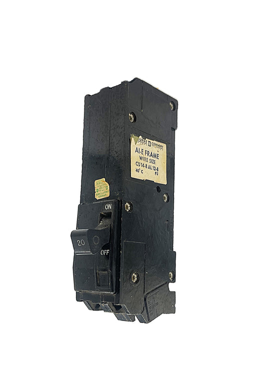 Square D Q1B320 Circuit Breaker 3-Pole, 20 Amp, 240V AC, Thermal Magnetic, Q1 Frame