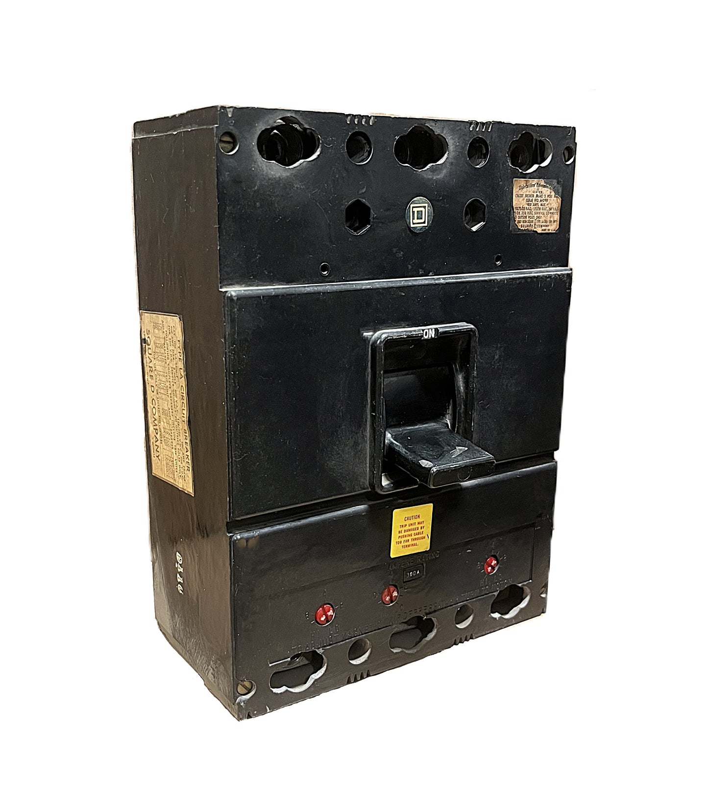 Square D LA3600 Circuit Breaker 3-Pole, 600 Amp, 600V AC, Thermal Magnetic, LA Frame