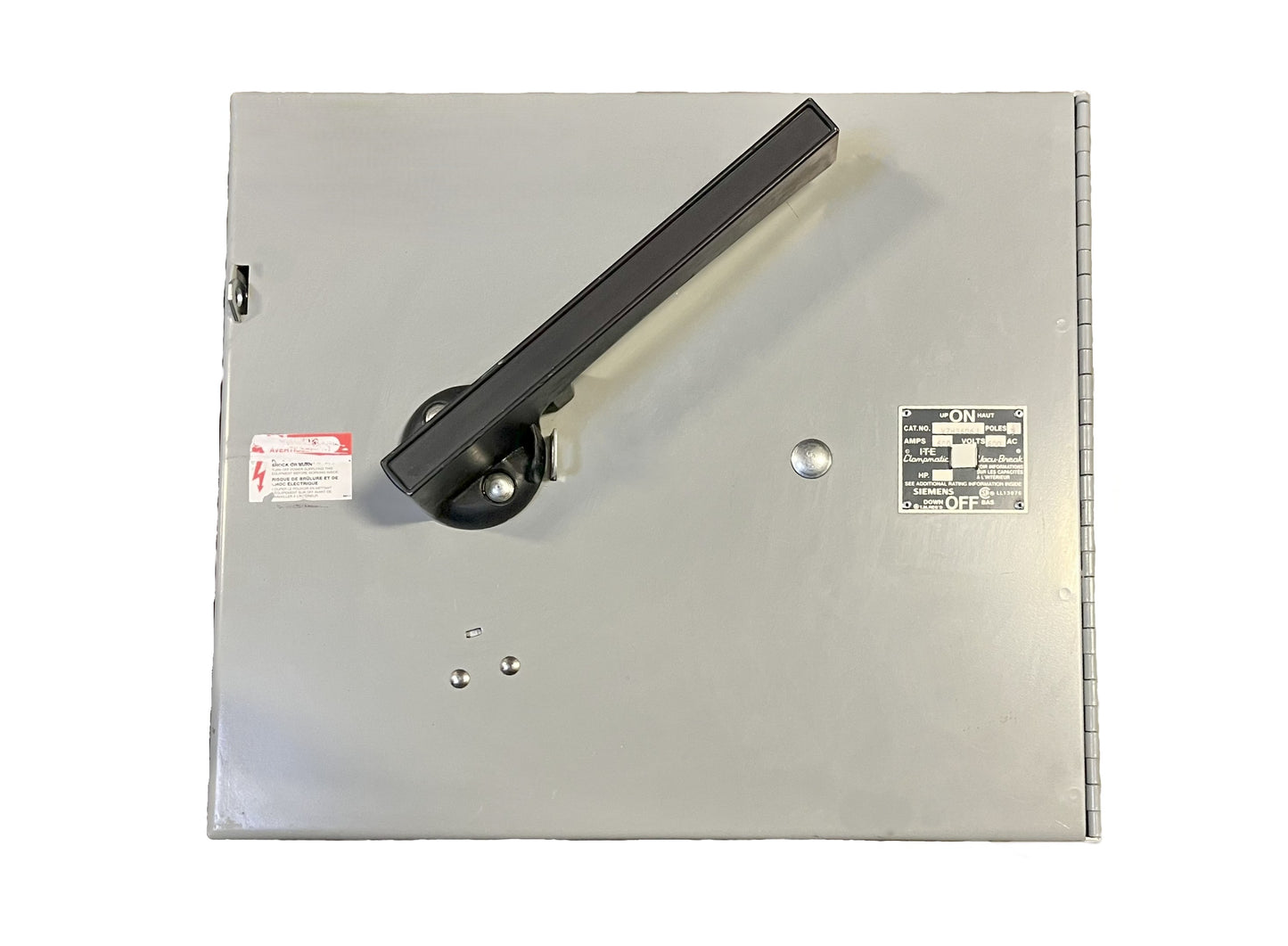 Siemens / ITE Safety Switchgear V7H3606J  3-Pole, 600 Amps, 600V AC, General Duty NEMA