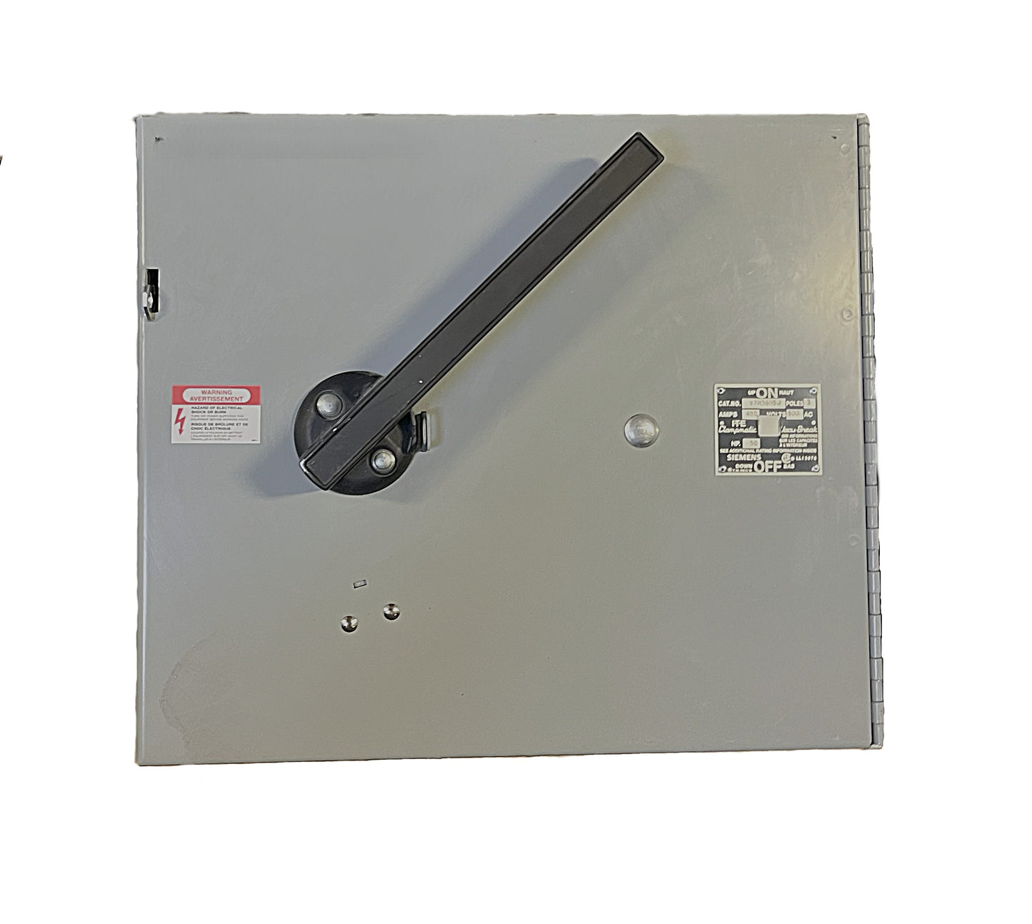 Siemens / ITE Safety Switch V7H3605J 3-Pole, 400 Amp, 600V AC, Non-Fusible, NEMA 1 Enclosure