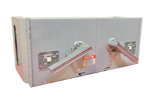 Siemens / ITE V7E3611J Double Heavy Duty Safety Switchgear  3-Pole, 30A + 60A, 240V AC, Non-Fusible, NEMA 1 Clampmatic Enclosures