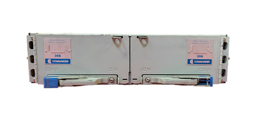 Commander QSF1136 Double Heavy Duty Safety Switch Assembly 2 × 3-Pole, 30A Each, 600V AC, Fusible, NEMA 1