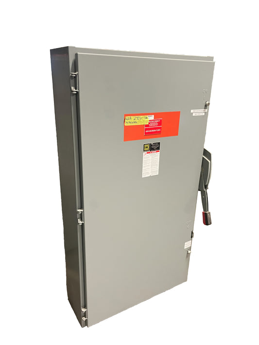 Square D Heavy Duty Safety Switch  3-Pole, 600 Amp, 240V AC, Fusible