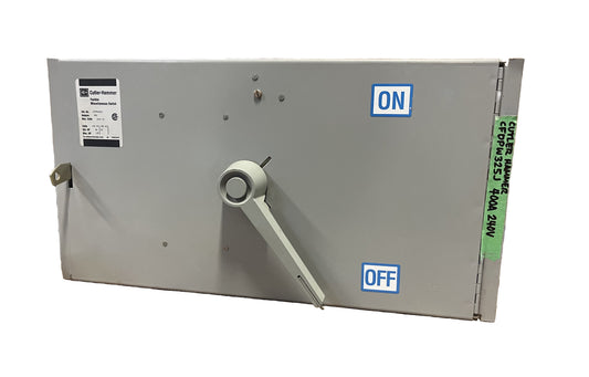 Cutler-Hammer CFDPW325J Safety Switch 400 Amp, 240V AC Max, Heavy Duty, Fusible 3-Pole, NEMA Enclosure
