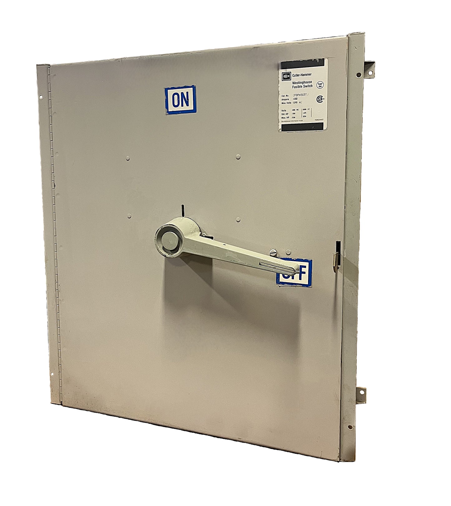 Cutler-Hammer / Westinghouse CFDPW365TJ Main Safety Switch 400 Amp, 600V AC Max, Heavy Duty, Fusible 3-Pole, NEMA Enclosure