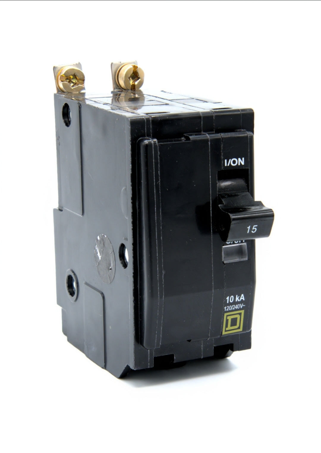 Square D QO115 Single-Pole Circuit Breaker 15 Amps 120/240V AC 10 kA Bolt-On