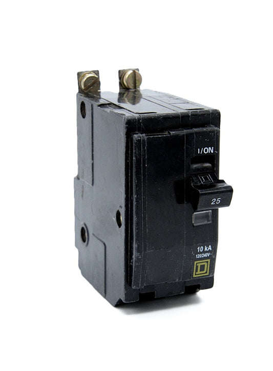 Square D QO125/QOB125  Single-Pole Circuit Breaker 25 Amps 120/240V AC 10 kA