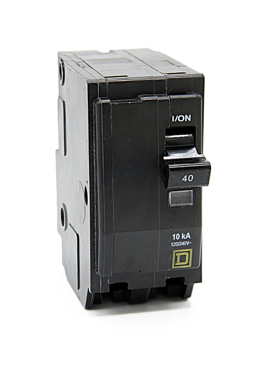 Square D QO140/QOB140 Single-Pole Circuit Breaker 40 Amps 120/240V 10 kA
