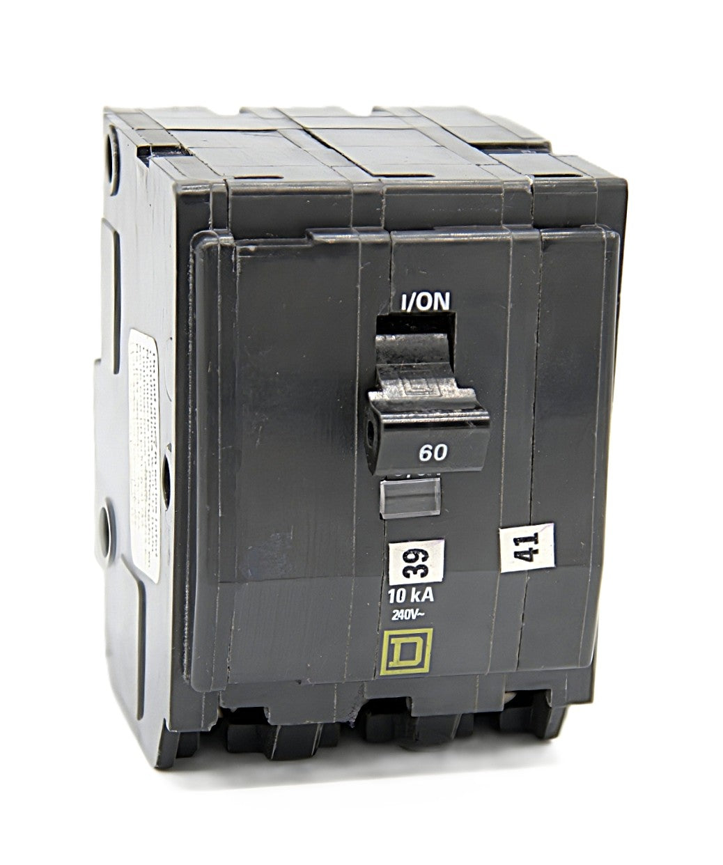 Square D QOB260  Two-Pole Circuit Breaker 60 Amps 240V AC 10 kA Push-On