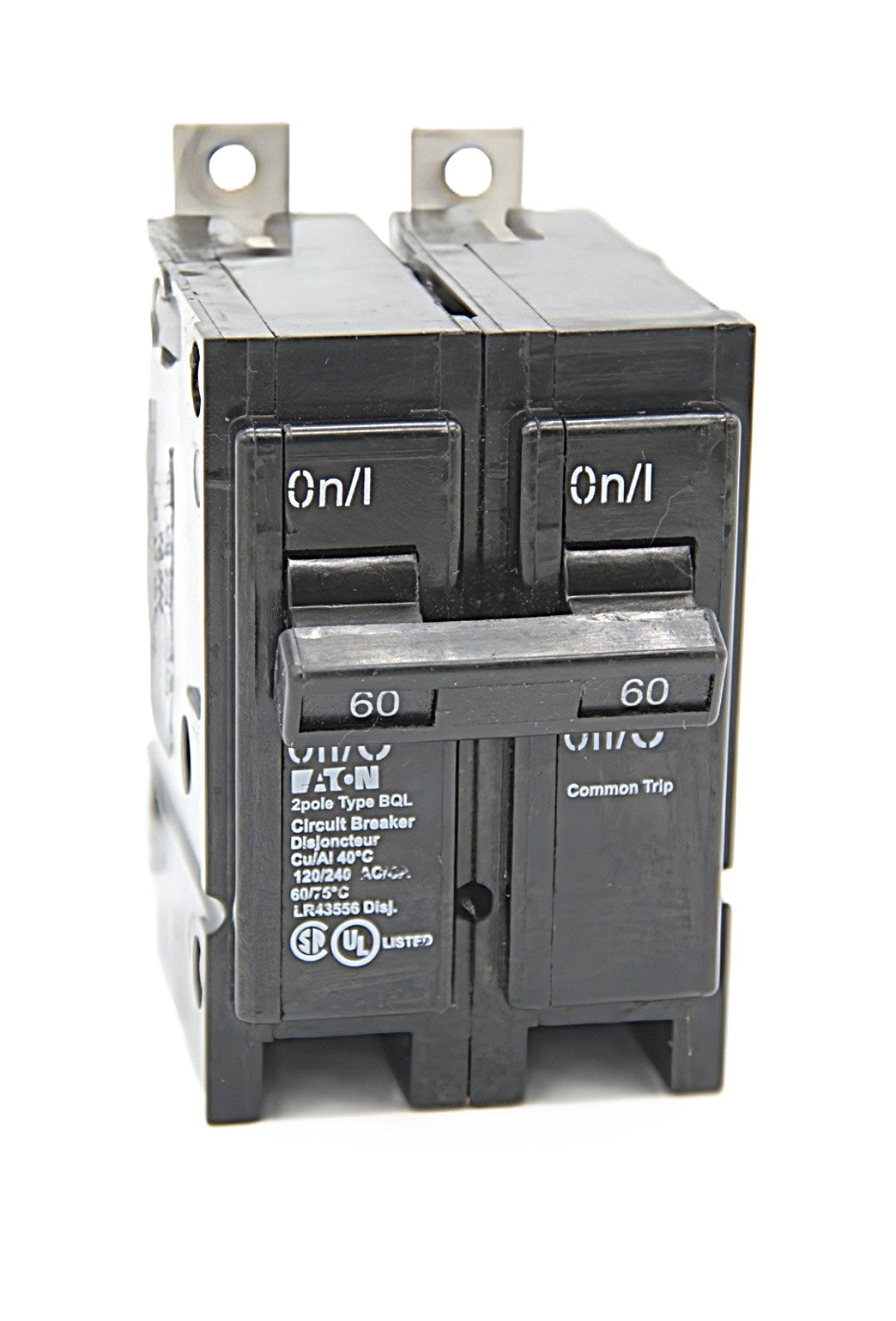 Eaton Type BQL260 60-Amp Double-Pole Circuit Breaker 120/240V AC Bolt-On