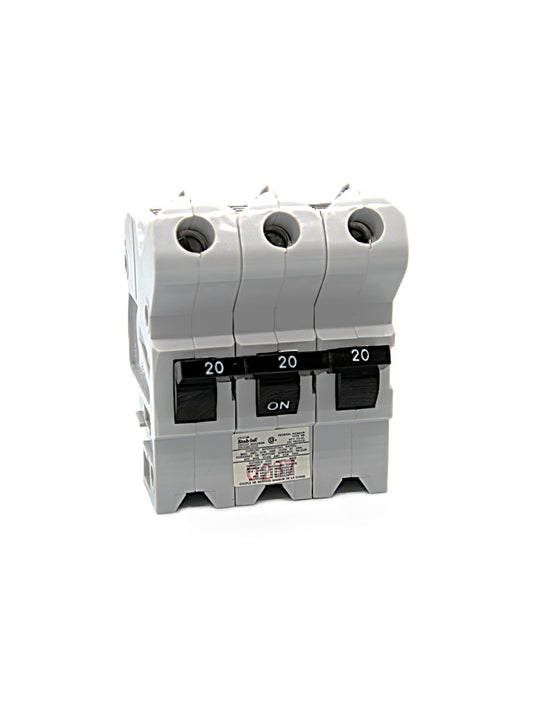 Federal Pioneer Stab-Lok NB320 Triple-Pole 3-Pole  20 Amps 3-pOles240V AC Circuit Breaker AL Bolt-On