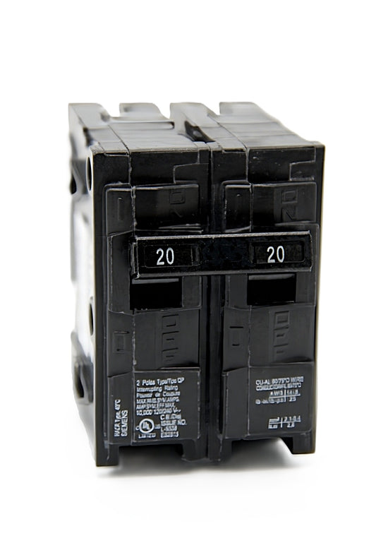 Siemens QP220 Circuit Breaker 2-Pole 20 Amps both poles 120/240V AC Push-On