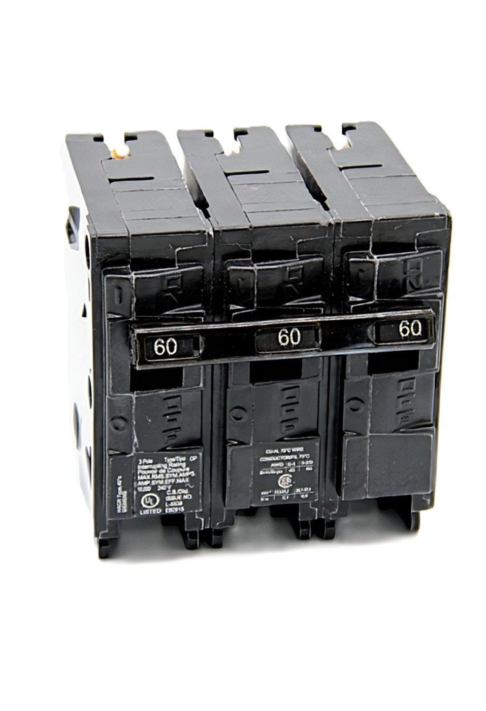 Siemens QT360 Circuit Breaker 3-Pole  60 Amps 240V AC Push-On