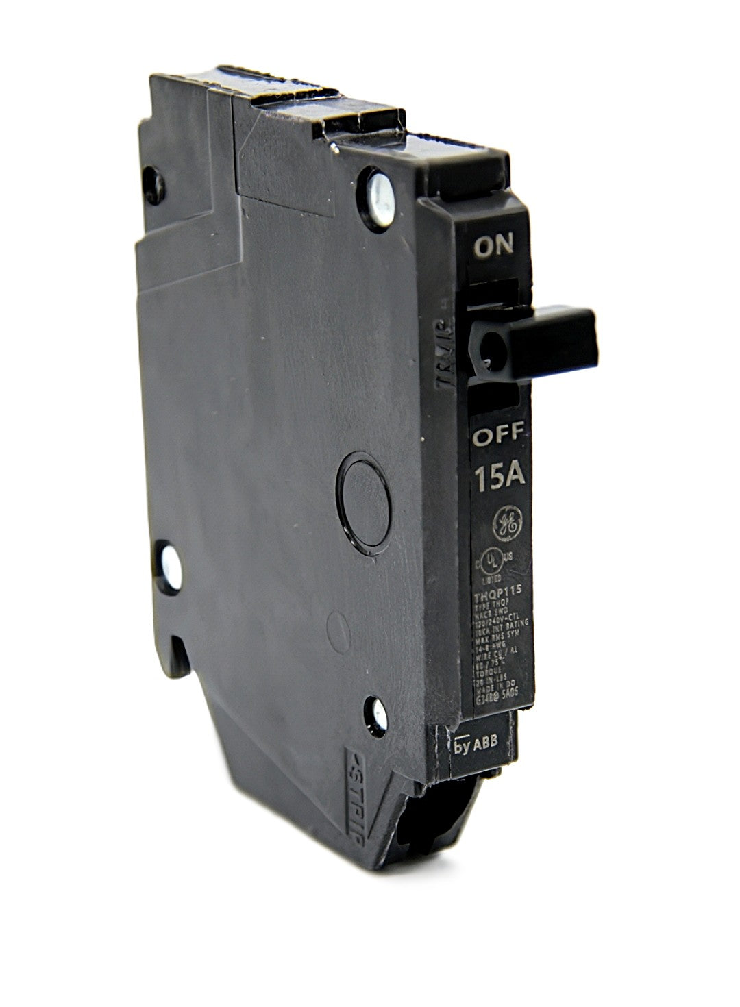 GE THQP115 - 15A Single-Pole Circuit Breaker 120/240V AC Push-On
