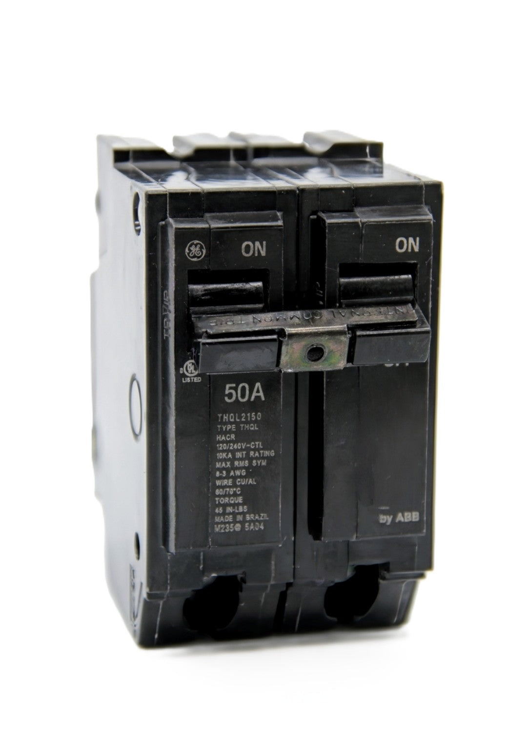 GE THQL2150 - 50A Double-Pole Circuit Breaker 120/240V AC Push-On